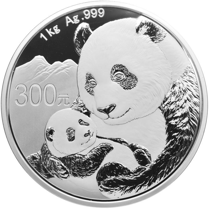 1 kilogram stříbrná mince China Panda 2019 proof