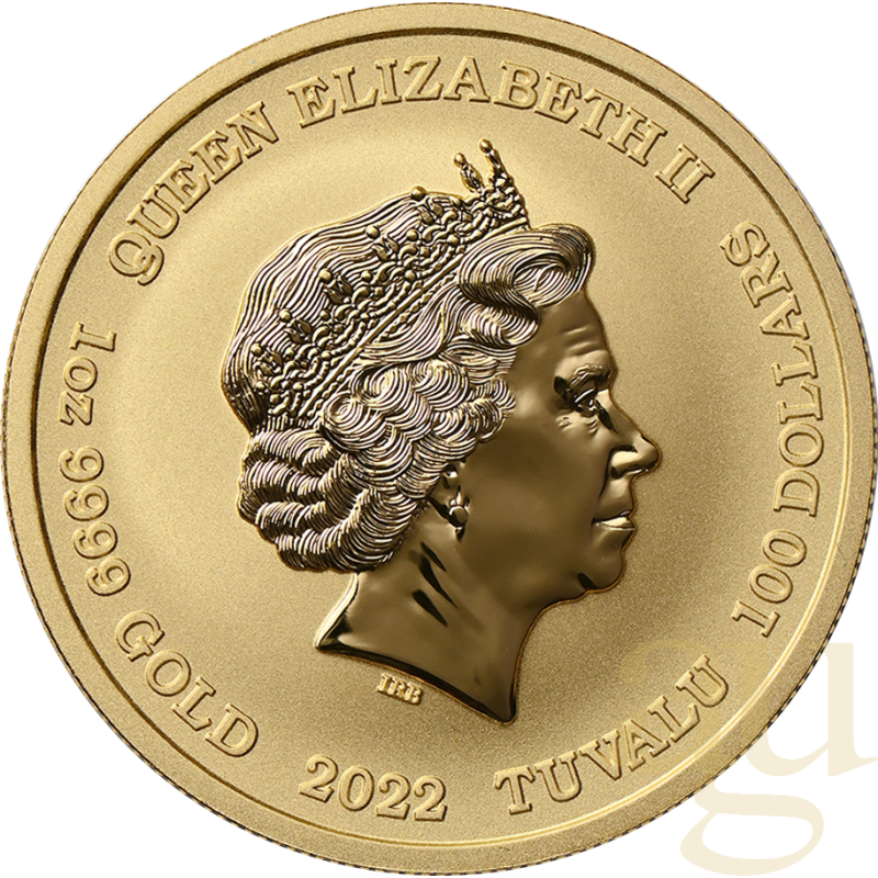 1 unce zlatá mince Tuvalu - Gods of Olympus - Hera 2022