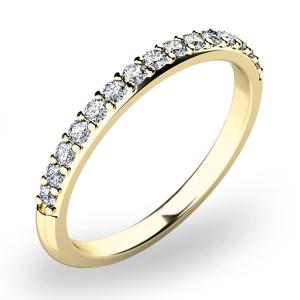 Prsten AU 585/1000 přírodní diamant 0,168  ct  G/Si 1,50 g  G1084501-53