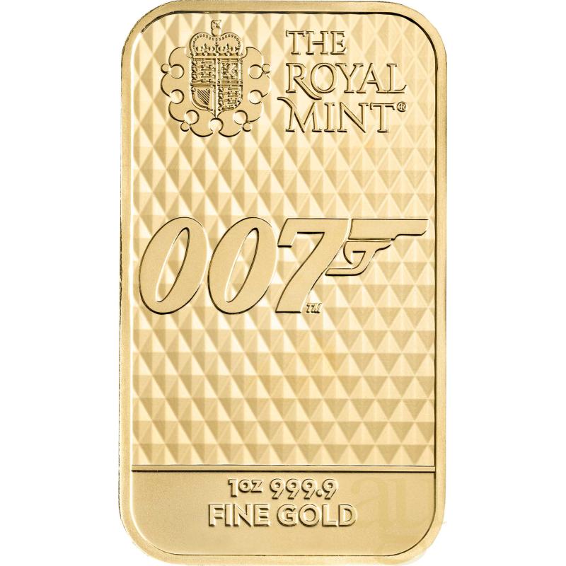 31,1 gramů zlatý slitek The Royal Mint - James Bond 007 - Diamonds Are Forever