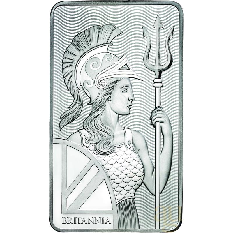 10 uncí stříbrný slitek The Royal Mint - Britannia