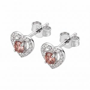 Náušnice BROSWAY AG 925/1000 Fancy Tender Pink FTP26