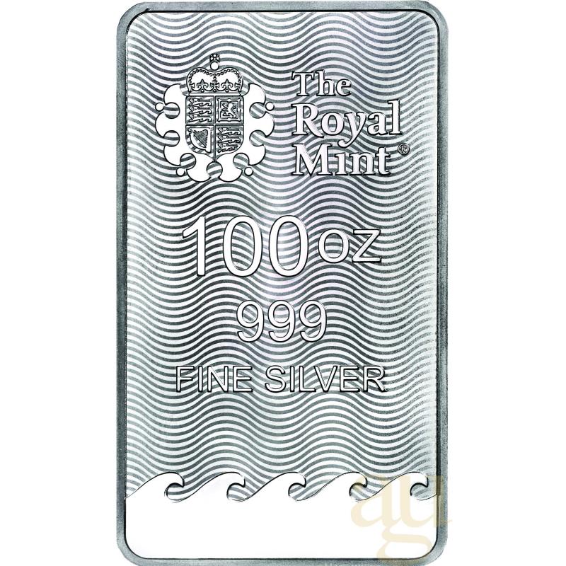 100 unce stříbrný slitek The Royal Mint - Britannia