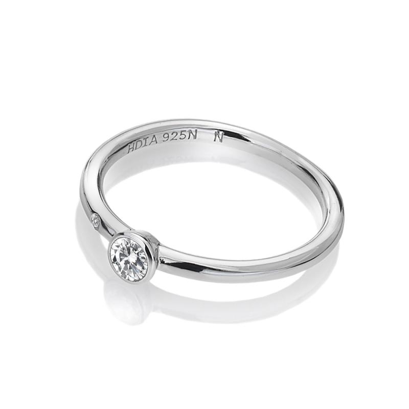 Strieborný prsteň Hot Diamonds Willow DR20601-56