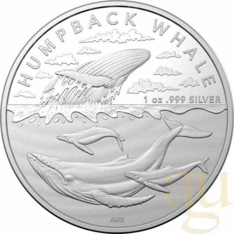 1 Unze Silbermünze Australien Antarctic Territory - Humpback Whale 2023