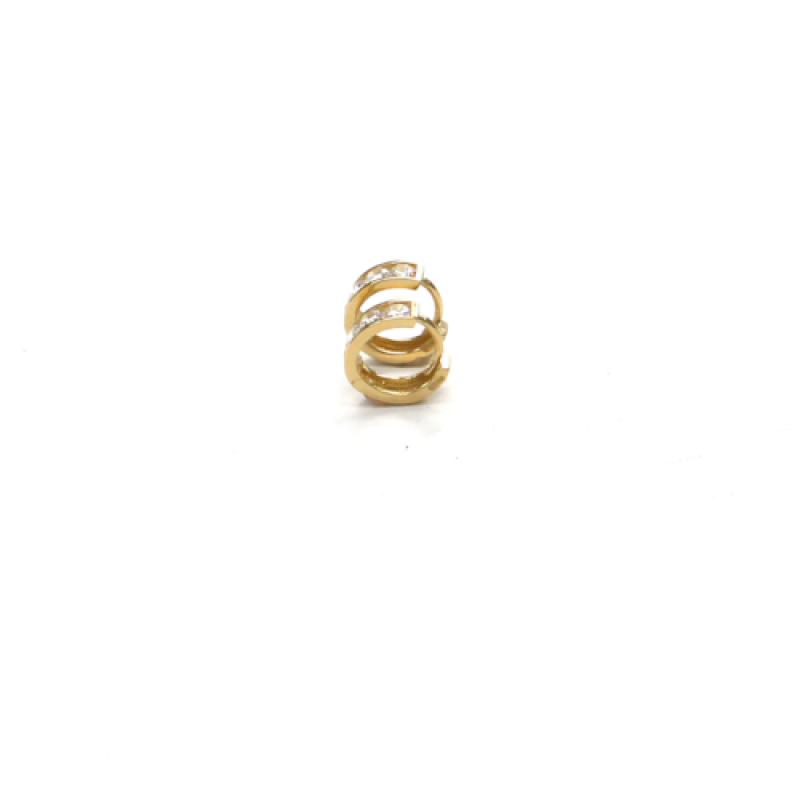 Náušnice zo žltého zlata so zirkónmi PATTIC AU 585/000 1,20 gr ARP648804Y