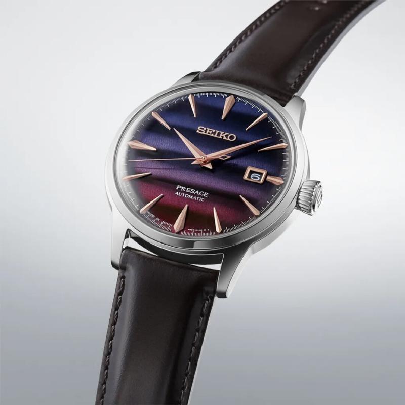 Pánské hodinky SEIKO  Presage Cocktail Time Purple Sunset Limited Edition SRPK75J1