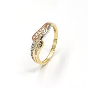 Zlatý prsten MG AU 585/1000 1,75 gr CA236801-55 