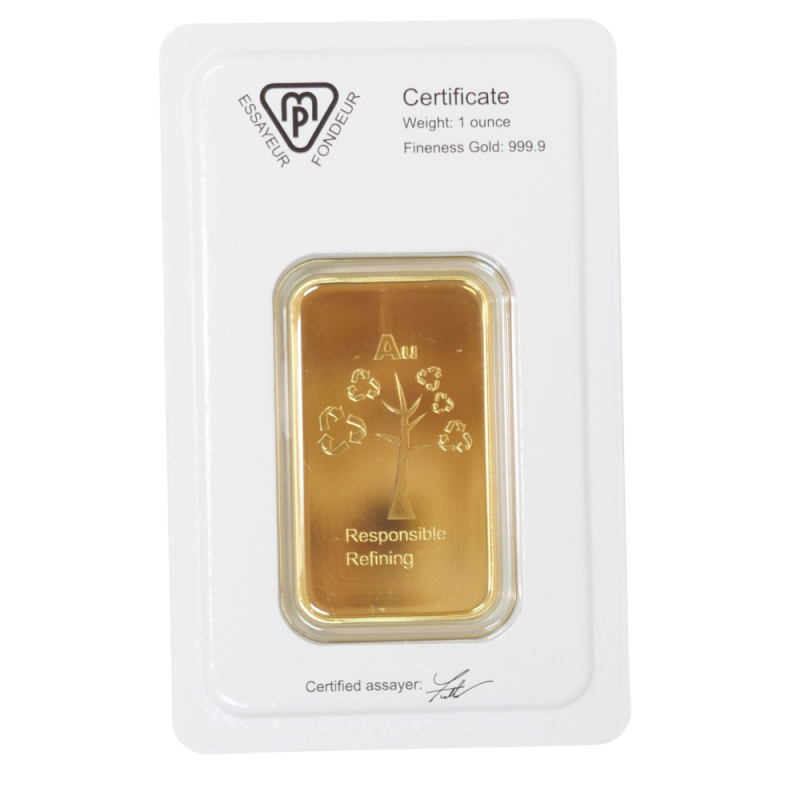 Zlatý slitek 1 OZ METALOR