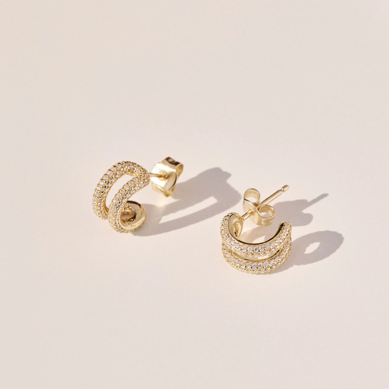 Pozlacené náušnice ROSATO Bianca Ag 925/1000 RZBI73