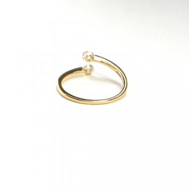 Prsten ze žlutého zlata a zirkony Pattic AU 585/000 1,35 gr, ARP547001-54