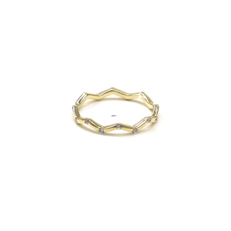 Prsten ze žlutého zlata Pattic AU 585/000 1,20 gr GU00901 se zirkony
