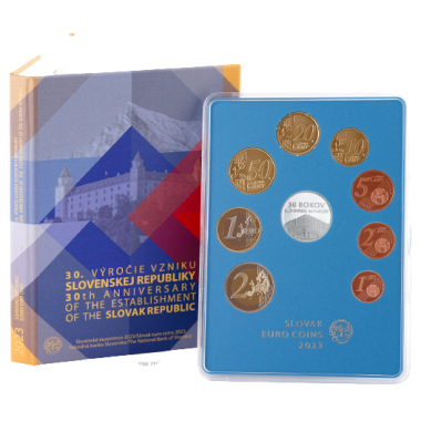 2023 - Soubor slovenských oběhových euromincí Vznik SR PROOF SOM005