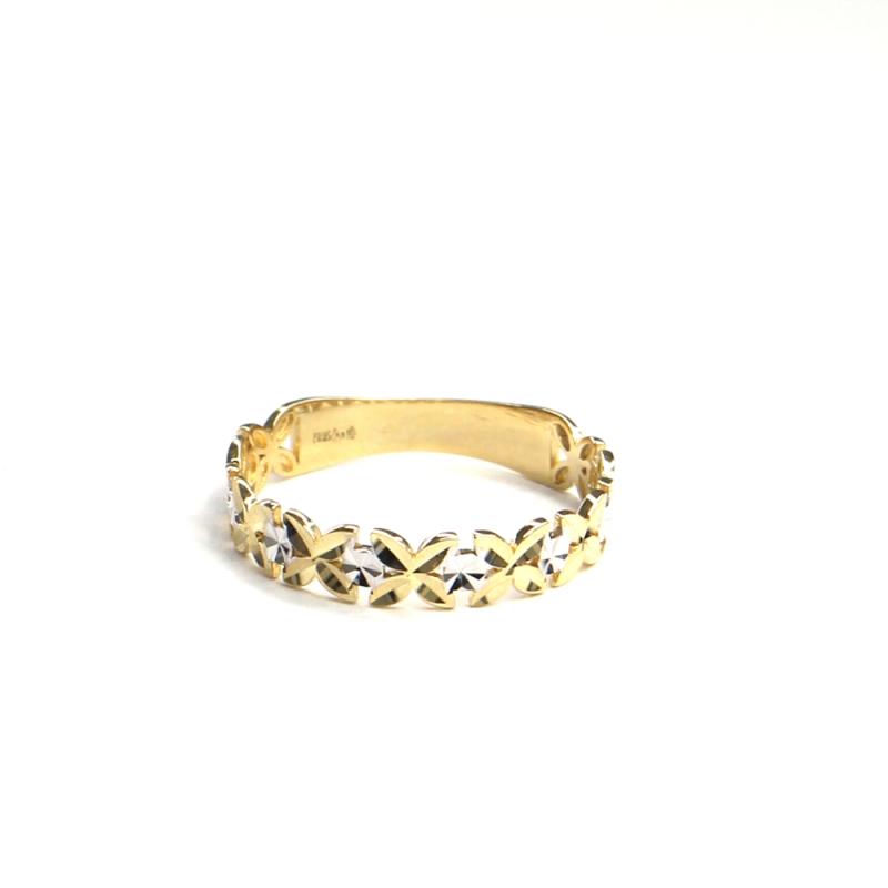Prsten z dvoubarevného zlata PATTIC AU 585/000 1,35 gr, ARP649801-56