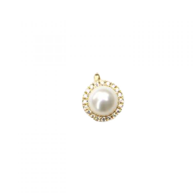 Přívěs ze žlutého zlata perla, osázený zirkony Pattic AU 585/000 2,25g BV500405Y
