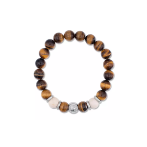 Náramok ZEADES FORTITUDE 10 Tiger Eye ZMB02805