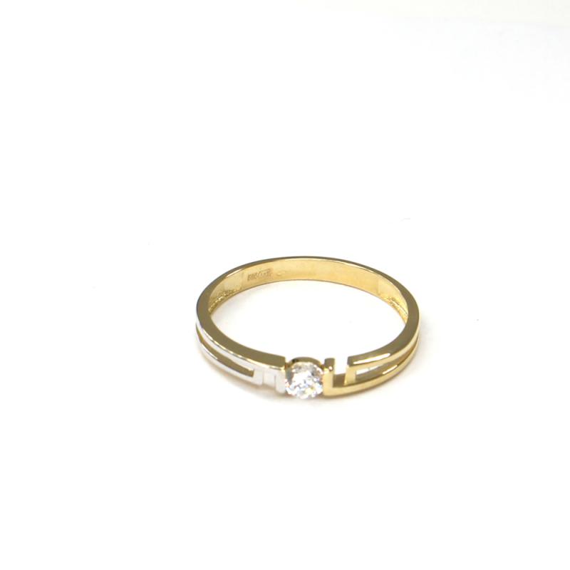 Prsten ze žlutého zlata a zirkonem Pattic AU 585/000 1,60 gr ARP027801-57