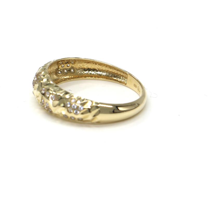 Prsten z dvoubarevného zlata Pattic AU 585/000 2,11 gr se zirkony, PR111412401