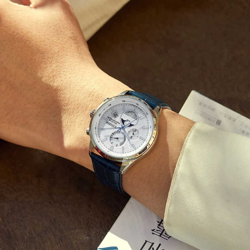 Pánské hodinky CITIZEN Eco-Drive Radio Controlled Moonphase BY1030-09A