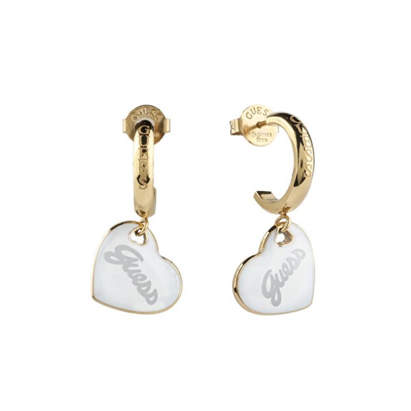 Náušnice GUESS Vintage JUBE05151JWYGWHT/U