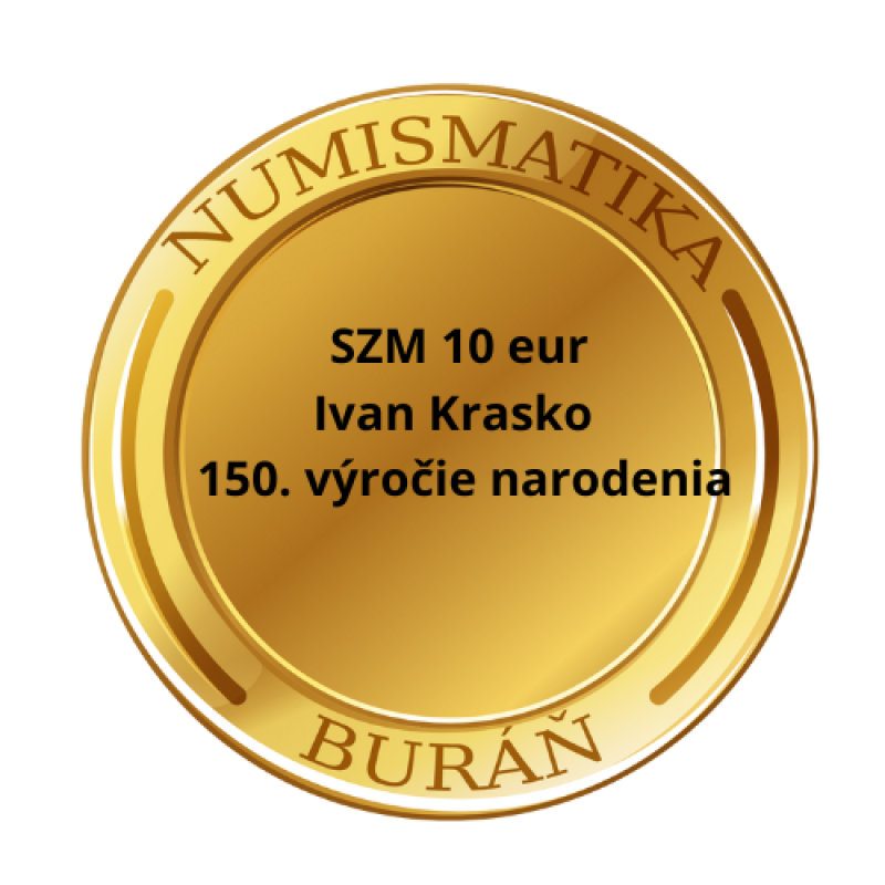 Rezervace 2026 - PSM 10 eur Ivan Krasko – 150. výročie narodenia B.K.