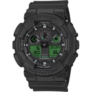 Pánské hodinky CASIO G-SHOCK Black and Electro Green GA-100BEG-1AER