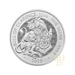 Strieborná minca 10 Oz Tudor Beasts Bull 2023 9406770