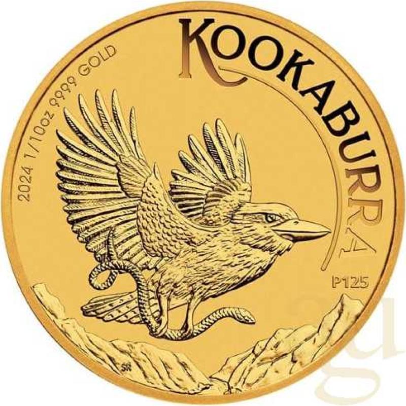 1/10 Unze Goldmünze Australien Kookaburra 2024