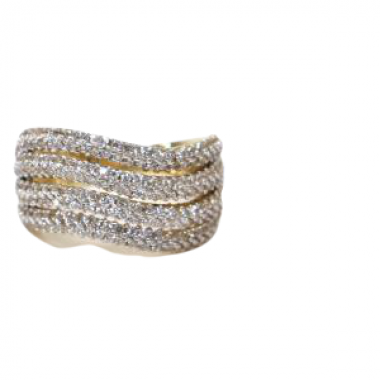 Prsten ze žlutého zlata a zirkony Pattic AU 585/000 5,20 gr, Z431001