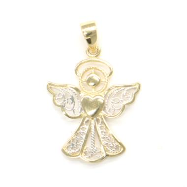 Zlatý přívěs anděl bicolor PATTIC AU 585/1000 1,05 g ARP023305A