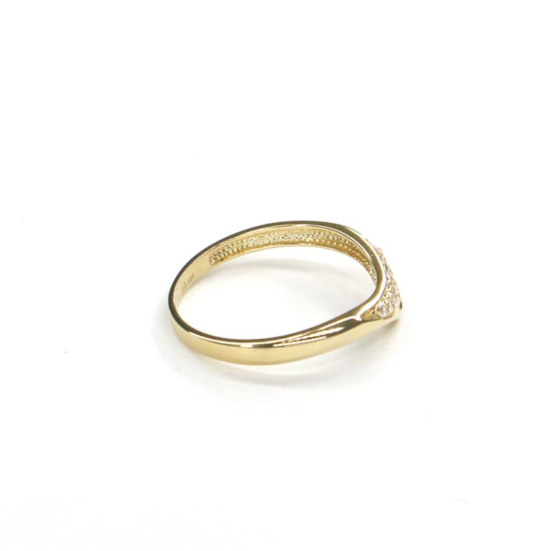Prsten ze žlutého zlata a zirkony Pattic AU 585/000 1,80 gr GURDC0107570201-58