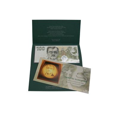 Pamětní bankovka 100 Kč 2022 K 100. výročí budování československé měny – Karel Engliš PB001