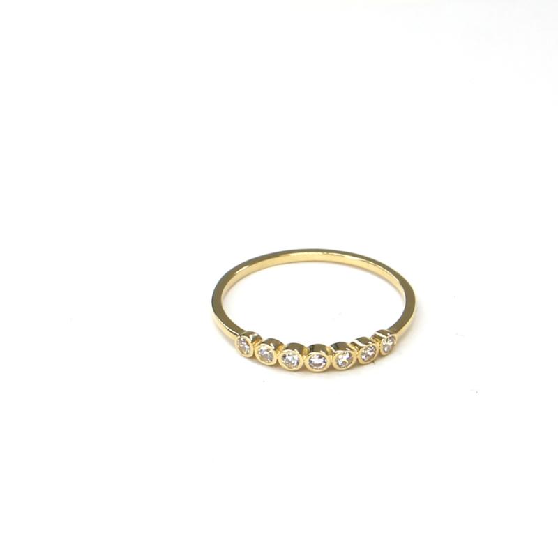 Prsten ze žlutého zlata a zirkony Pattic AU 585/000 0,95 gr ARP560201Y-54
