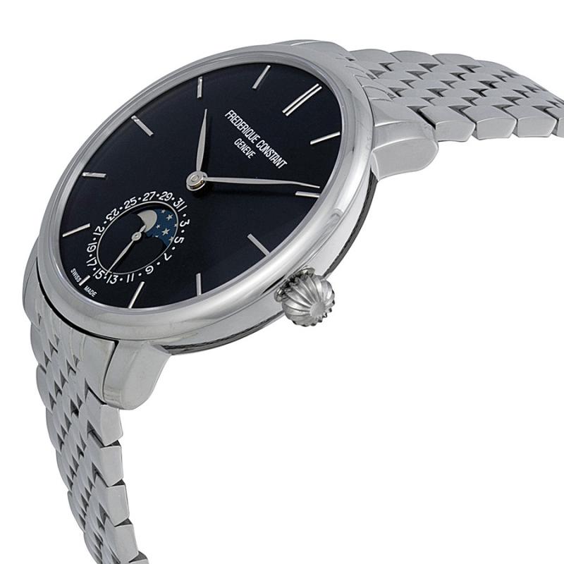 Pánské hodinky FREDERIQUE CONSTANT Slimline Moonphase Manufacture FC-705N4S6B
