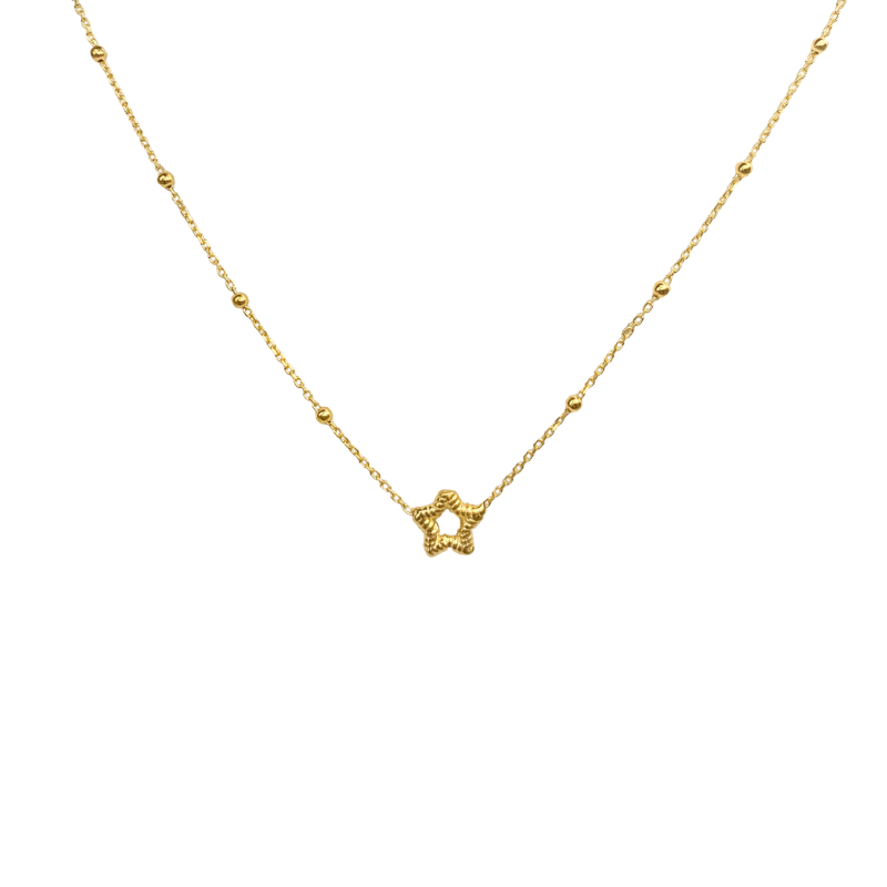 Stříbrný pozlacený náhrdelník AG 925/1000  AGNI202902