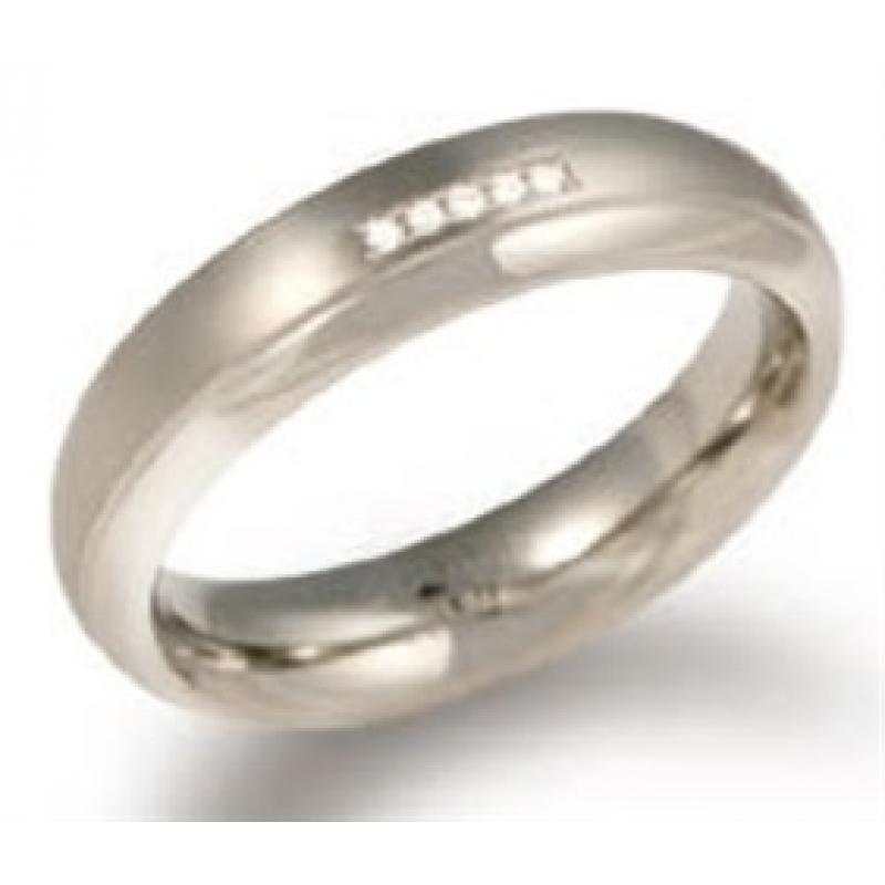 Titanový prsten BOCCIA s diamanty 0130-09