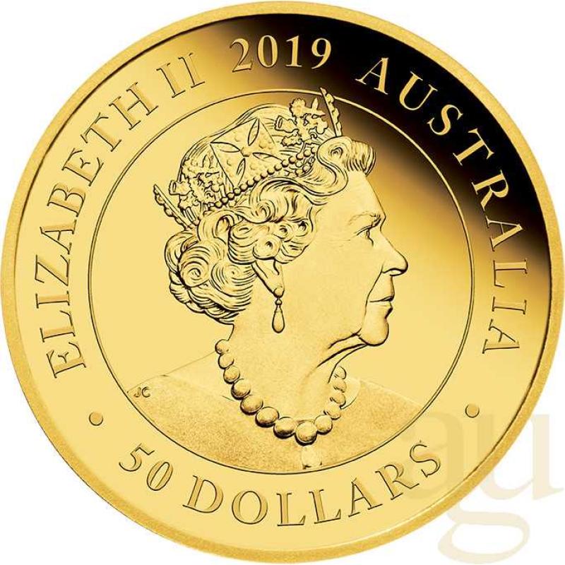 Double Australian Sovereign 2022 Goldmünze - Proof High Relief Piedfort