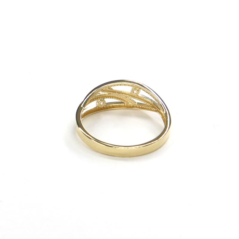Prsten ze žlutého zlata a zirkony Pattic AU 585/000 2,20 gr GURDD0123180201-61