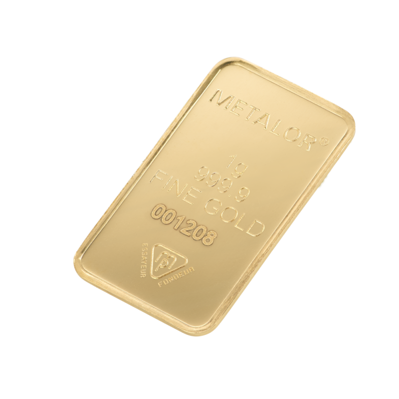 1 gram zlatý zliatok METALOR