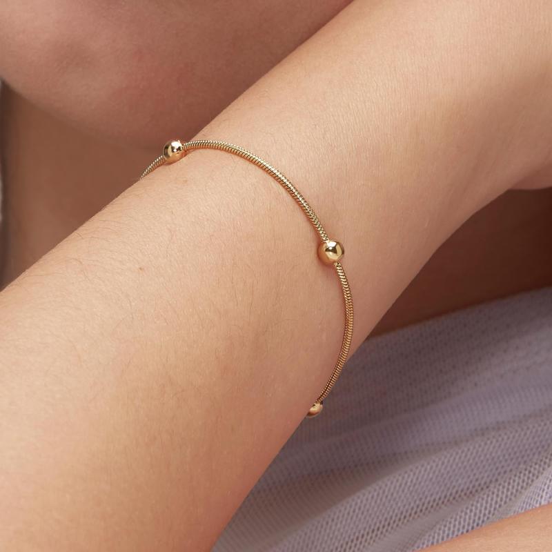 Pozlacený náramek SAGAPO Chunky SHK54