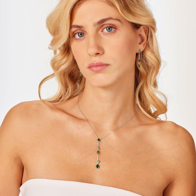 Náhrdelník BROSWAY Fancy Life Green AG 925/1000 FLG150