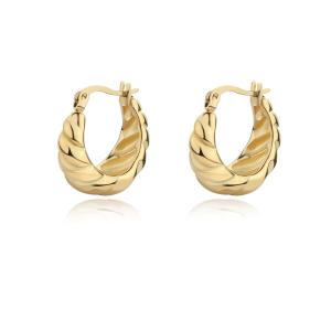 Pozlacené náušnice SAGAPO Chunky SHK60