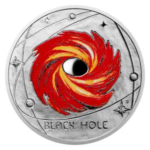 Stříbrná mince Mléčná dráha - Černá díra proof 12199