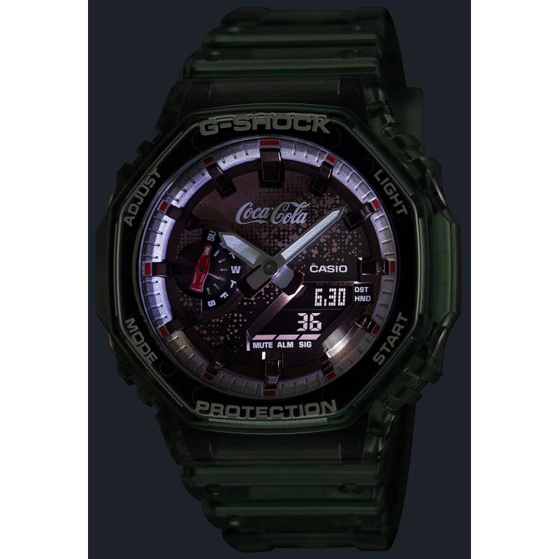 Pánské hodinky CASIO G-SHOCK  Carbon Core Guard x Coca-Cola® Collaboration GA-2100CC-3AER