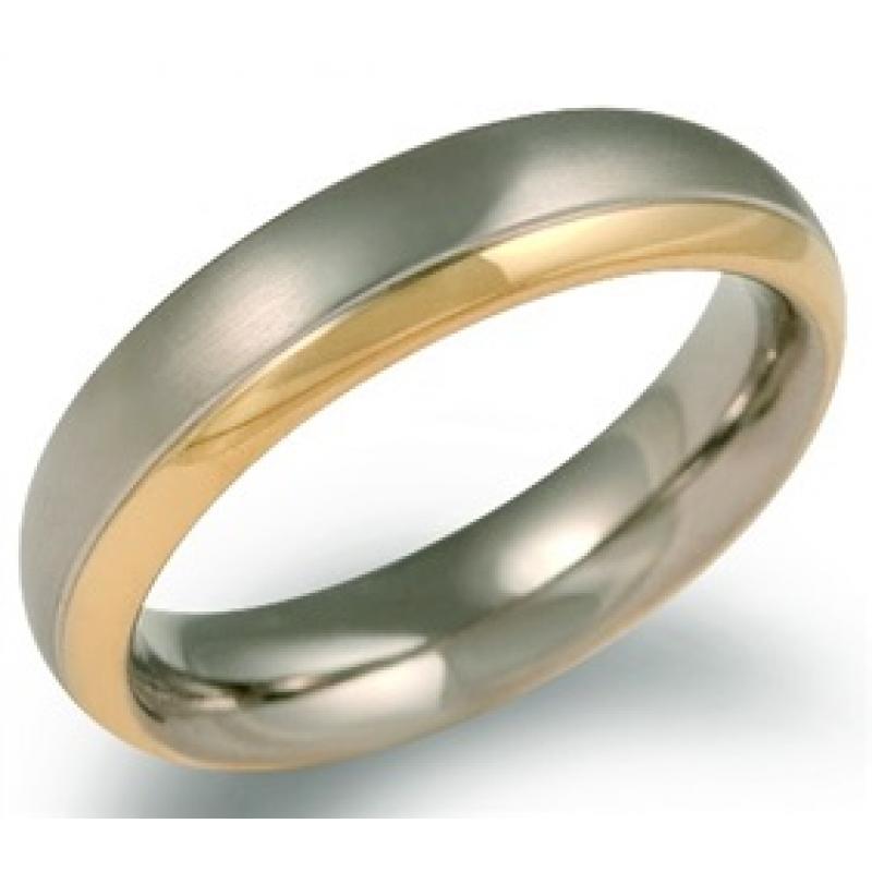 Titánový snubný prsteň BOCCIA 0130-08