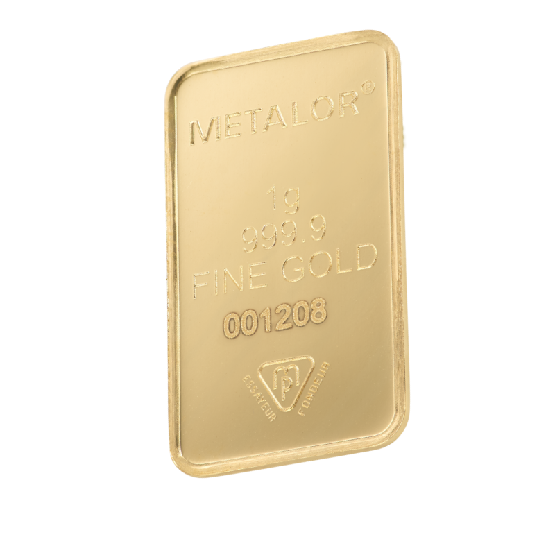 1 gram zlatý slitek METALOR