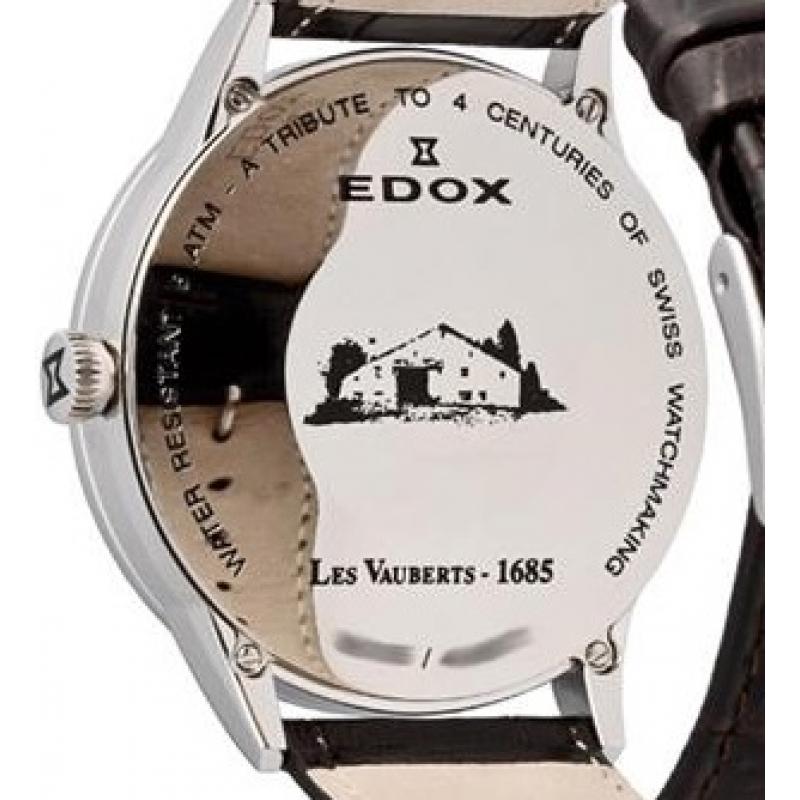 Pánské hodinky EDOX Les Vauberts Automatic Open Heart 85014 3 AIN