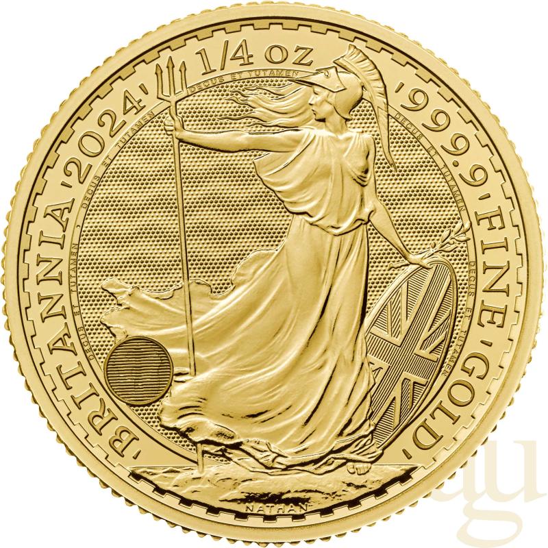 1/4 Unze Goldmünze Britannia 2024